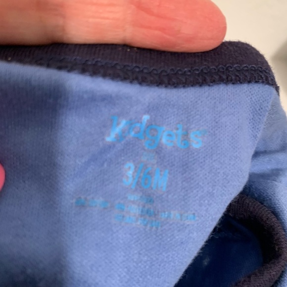 Kidgets Blue and Black Space Bodysuit - Picture 2 of 2